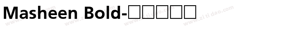 Masheen Bold字体转换